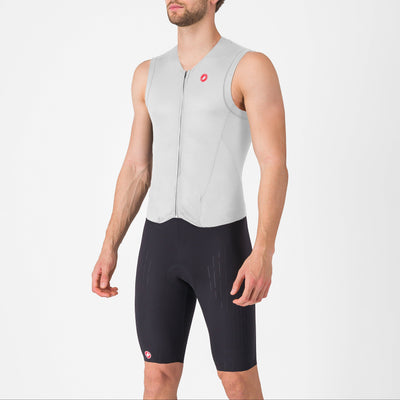 Body senza maniche Castelli Free Sanremo 3 Suit - Bianco