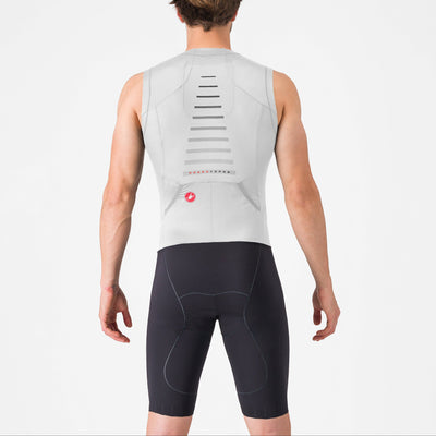 Body senza maniche Castelli Free Sanremo 3 Suit - Bianco