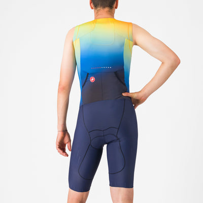 Body senza maniche Castelli Free Sanremo 3 Suit - Blu