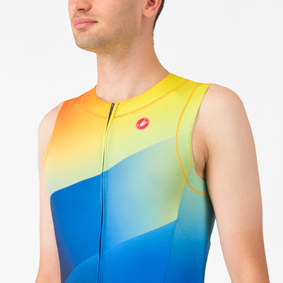 Body senza maniche Castelli Free Sanremo 3 Suit - Blu