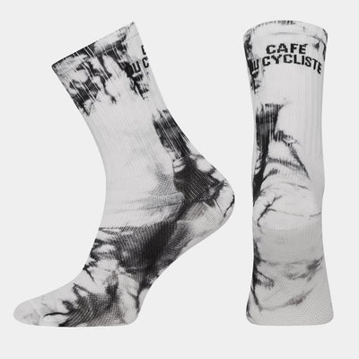 Calze Cafe du Cycliste Tie Dye - Bianco