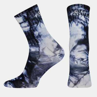 Calze Cafe du Cycliste Tie Dye - Blu