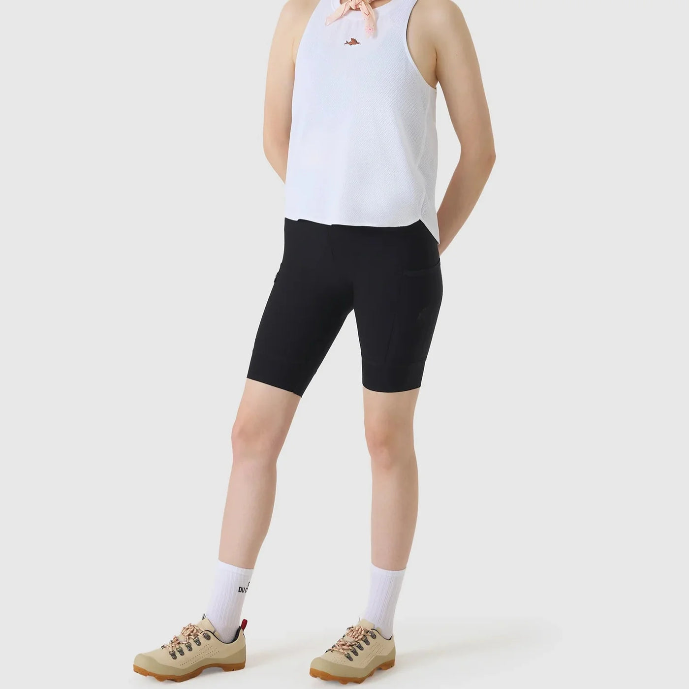 Pantaloncini donna Cafe du Cycliste Elsa - Nero
