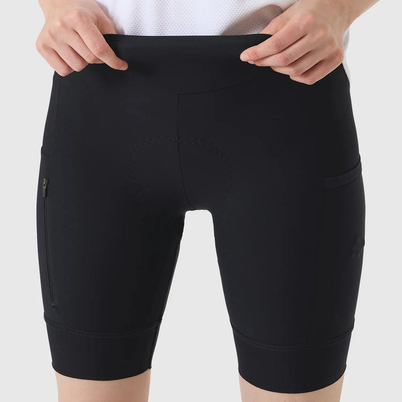Pantaloncini donna Cafe du Cycliste Elsa - Nero
