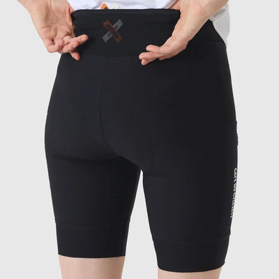 Pantaloncini donna Cafe du Cycliste Elsa - Nero