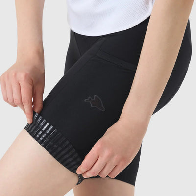 Pantaloncini donna Cafe du Cycliste Elsa - Nero