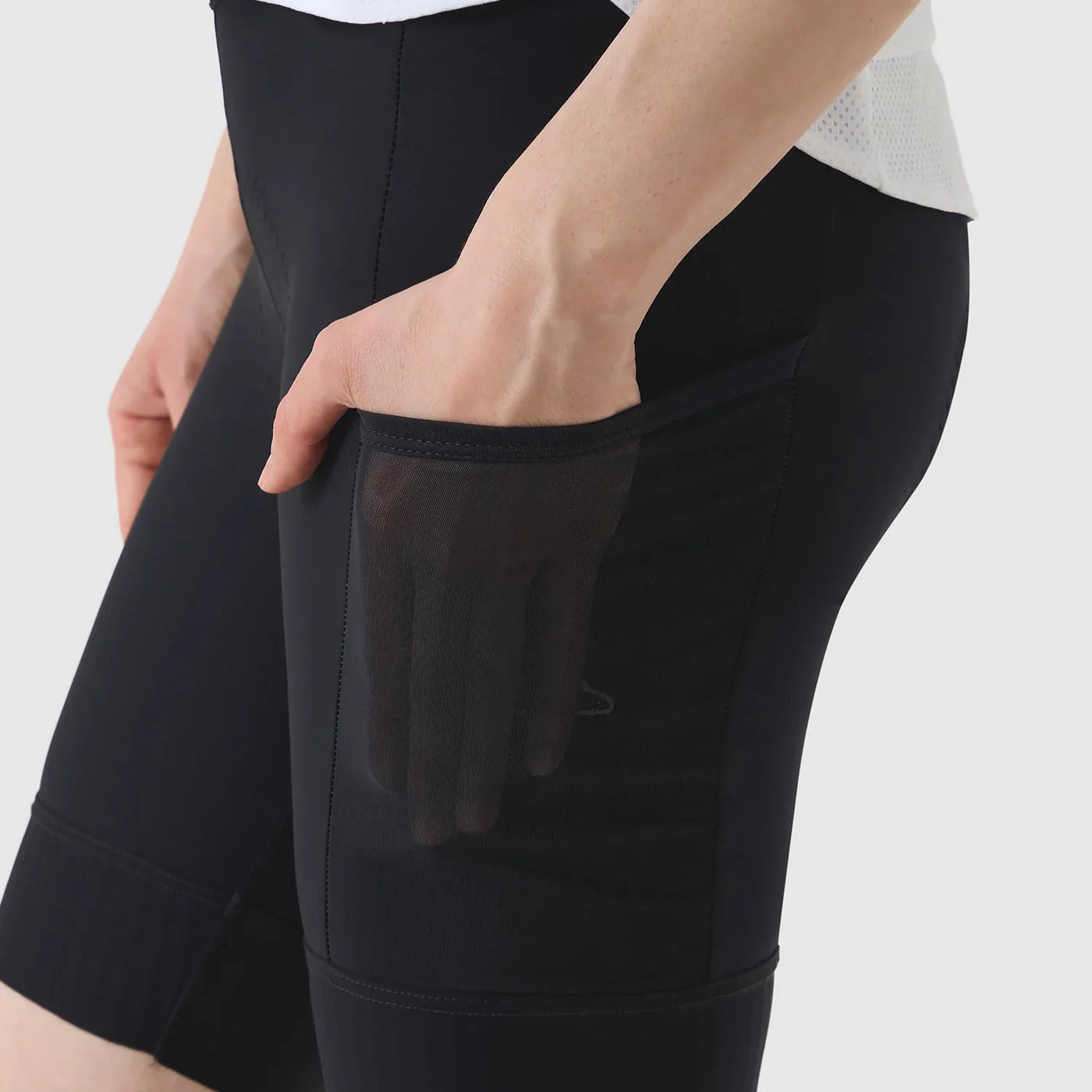 Pantaloncini donna Cafe du Cycliste Elsa - Nero