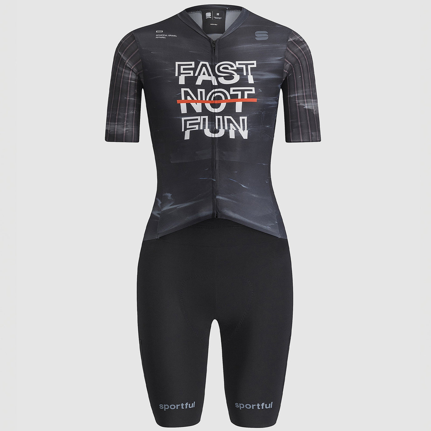 Body donna Sportful Fast Not Fun - Nero
