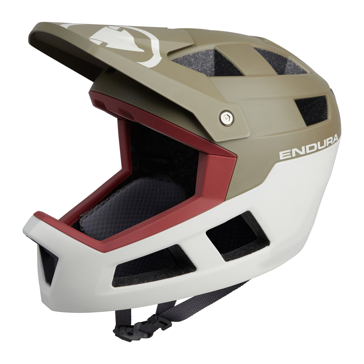 Casco Endura SingleTrack Full Face - Verde bianco