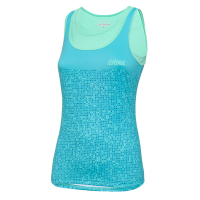 Top donna Dotout Flash - Verde acqua