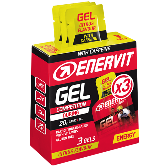 Enervit Gel Agrumi con caffeina Astuccio da 3