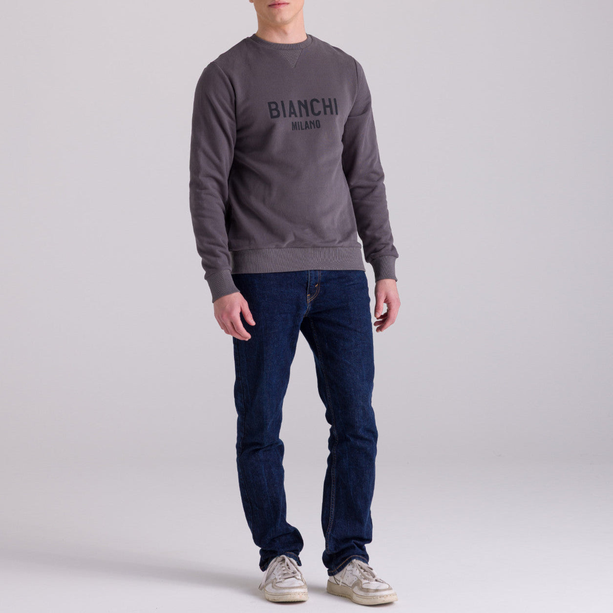 Felpa Bianchi Milano Fan - Grigio