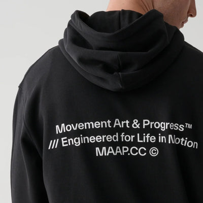 Felpa Maap Essentials Print Hoodie - Nero