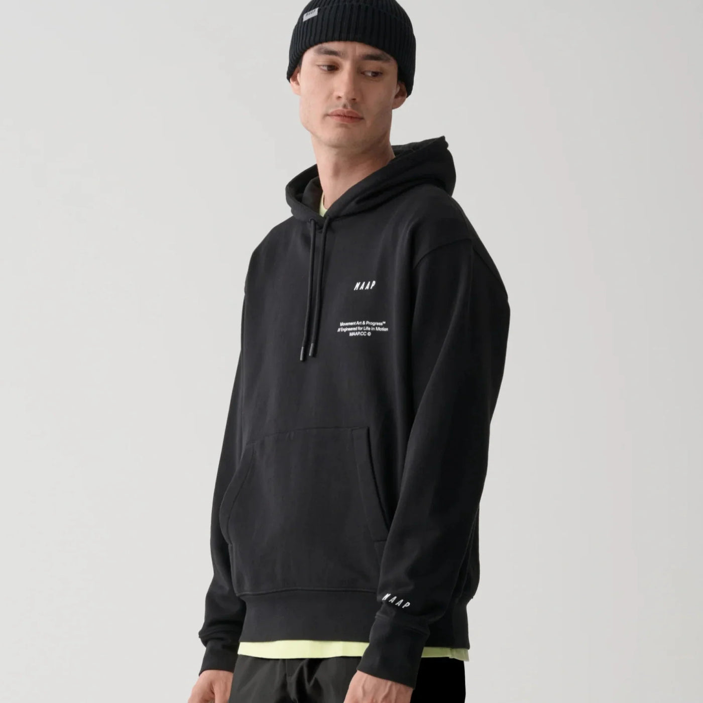 Felpa Maap Essentials Print Hoodie - Nero