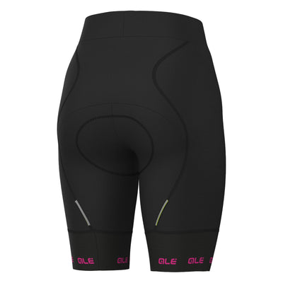 Pantaloncini donna Ale PR-E Strada 2.0 - Nero fucsia