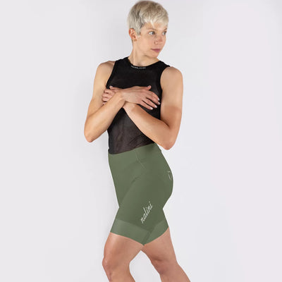 Pantaloncini donna Nalini Road - Verde