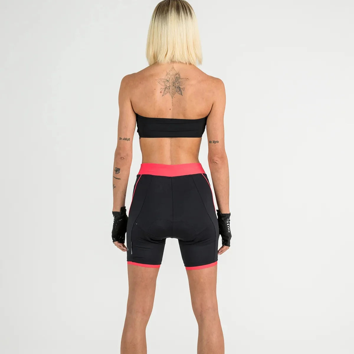 Pantaloncini donna Rh+ Pista - Nero rosa