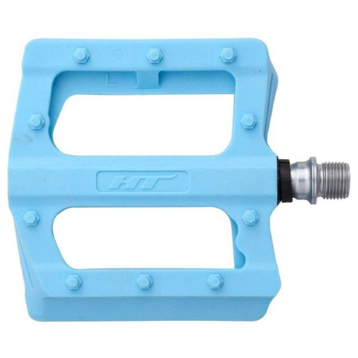 Pedali flat HT Nano-P PA12 - Azzurro