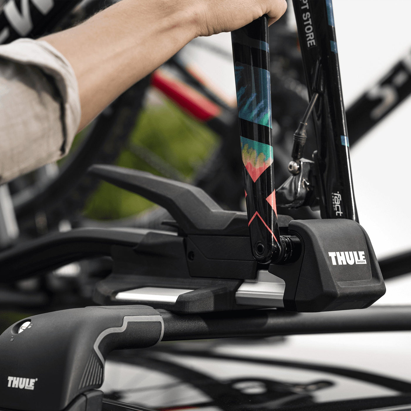 Portabici da tetto Thule TopRide