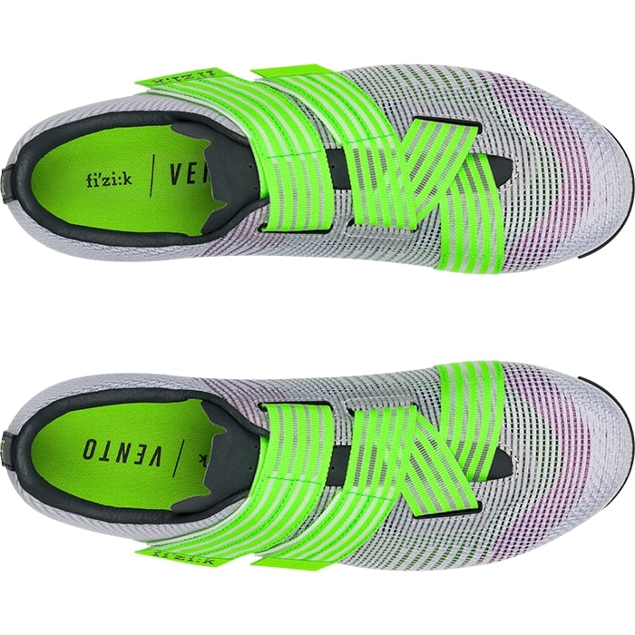 Scarpe Fizik Vento Powerstrap Aeroweave - Viola verde
