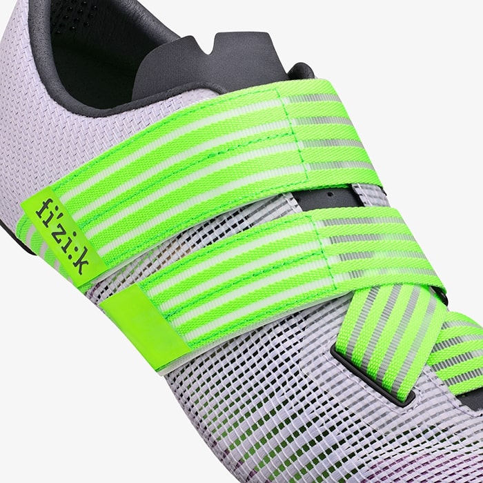 Scarpe Fizik Vento Powerstrap Aeroweave - Viola verde