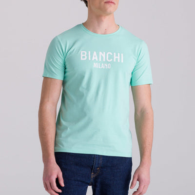 T-Shirt Bianchi Milano Fan - Celeste
