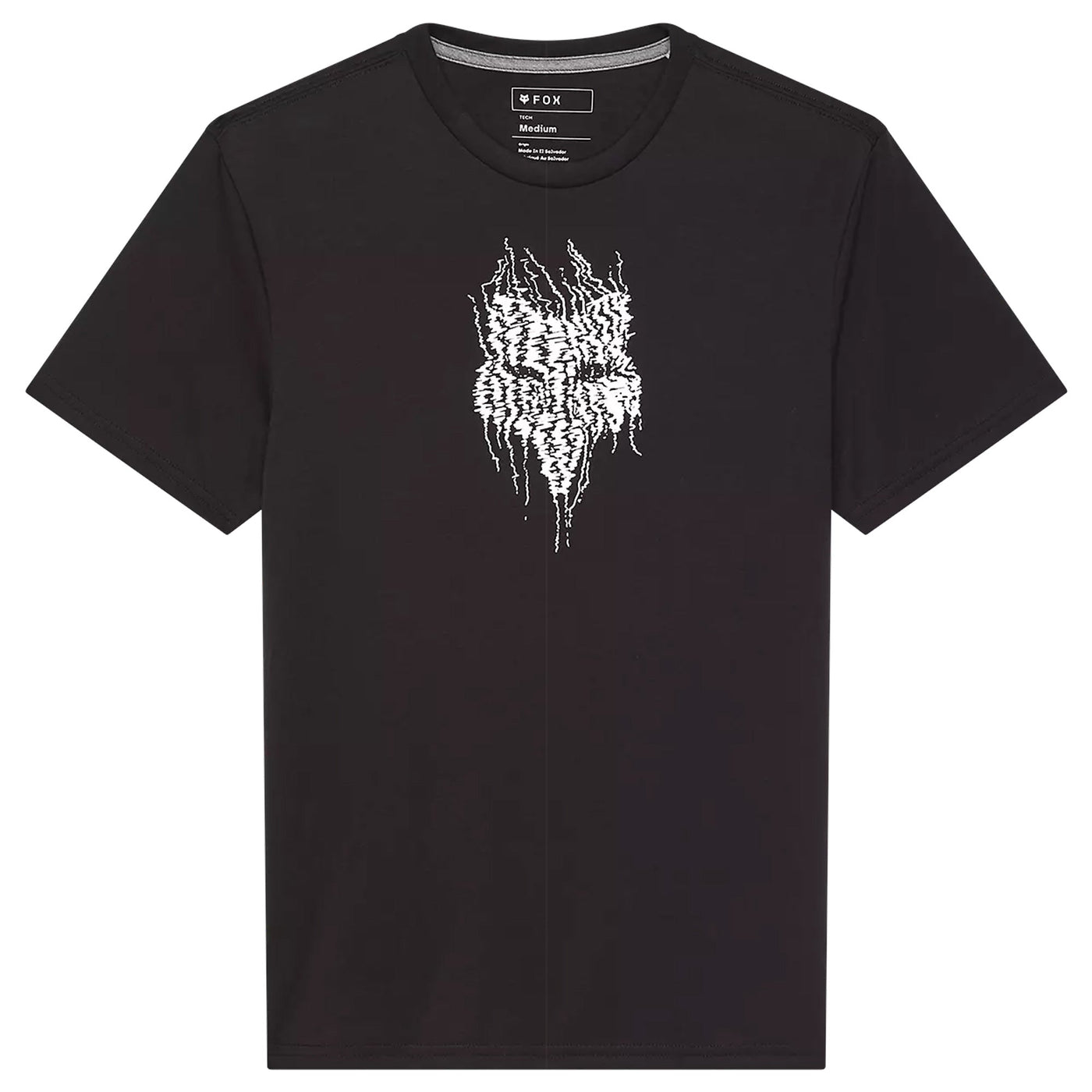 T-Shirt Fox Bark Tech - Nero