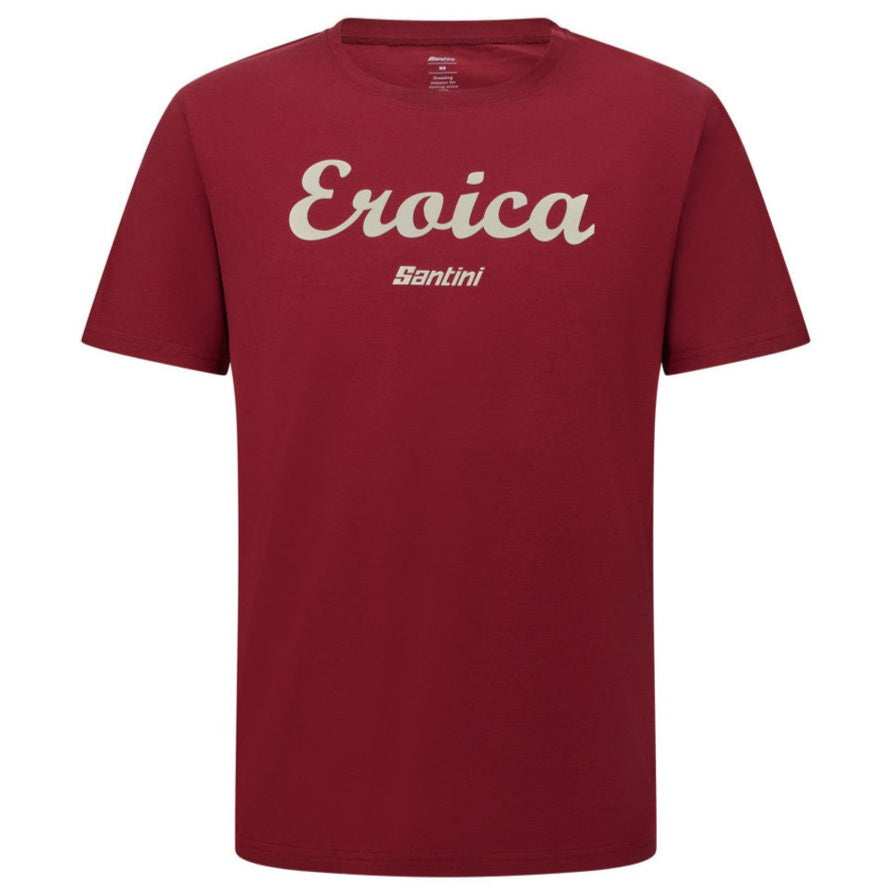 T-Shirt Santini Eroica Strada - Bordeaux
