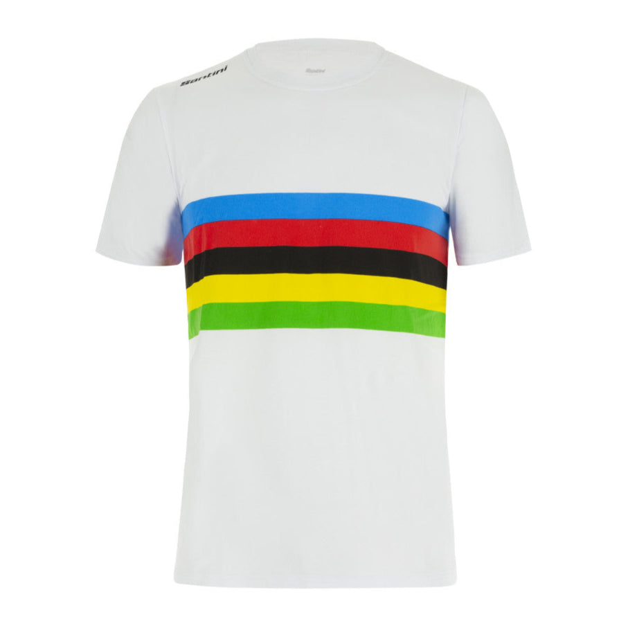 T-Shirt Santini bambino UCI Campione del Mondo Iride - Bianco
