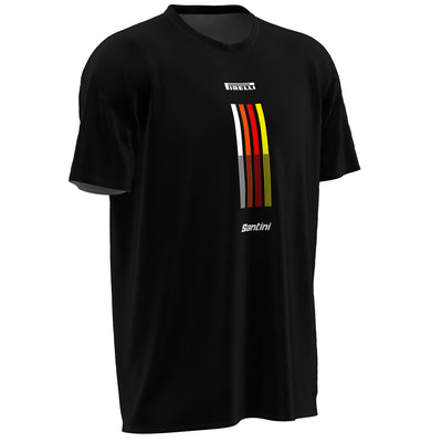 T-Shirt Santini x PIRELLI Tape - Nero