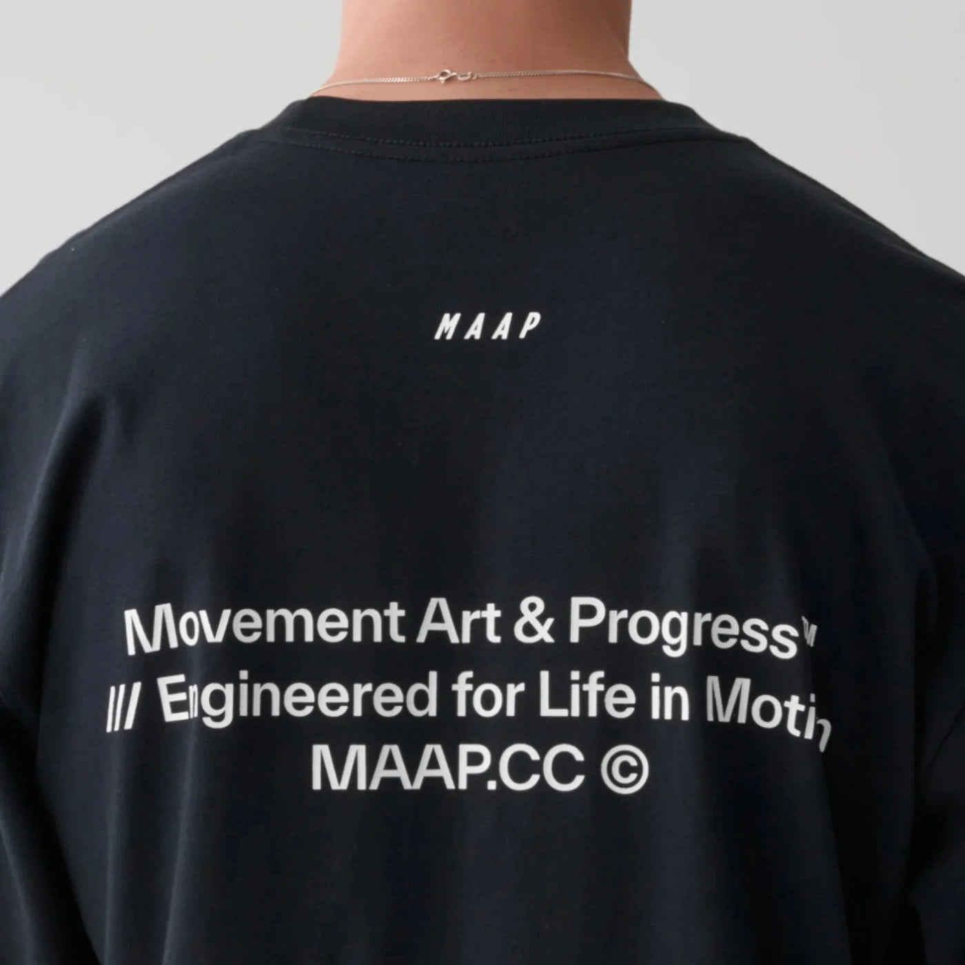 T-Shirt maniche lunghe Maap Essentials Print - Nero
