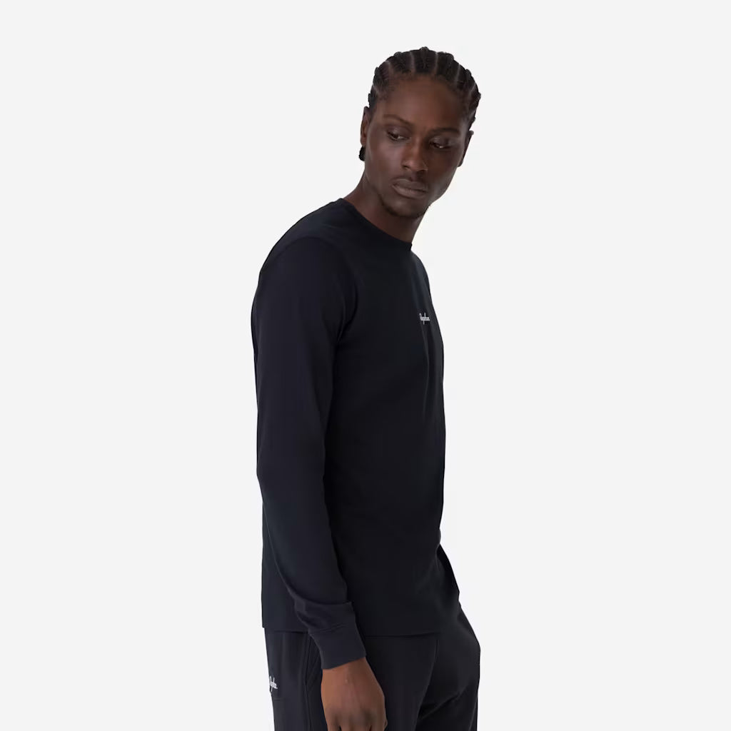 T-Shirt maniche lunghe Rapha Cotton - Nero