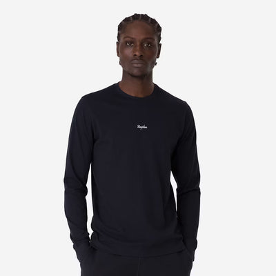 T-Shirt maniche lunghe Rapha Cotton - Nero