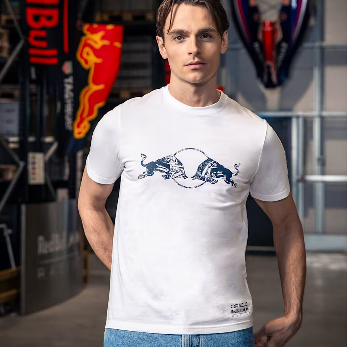 T-shirt Oracle Red Bull Racing Dynamic - Bianco