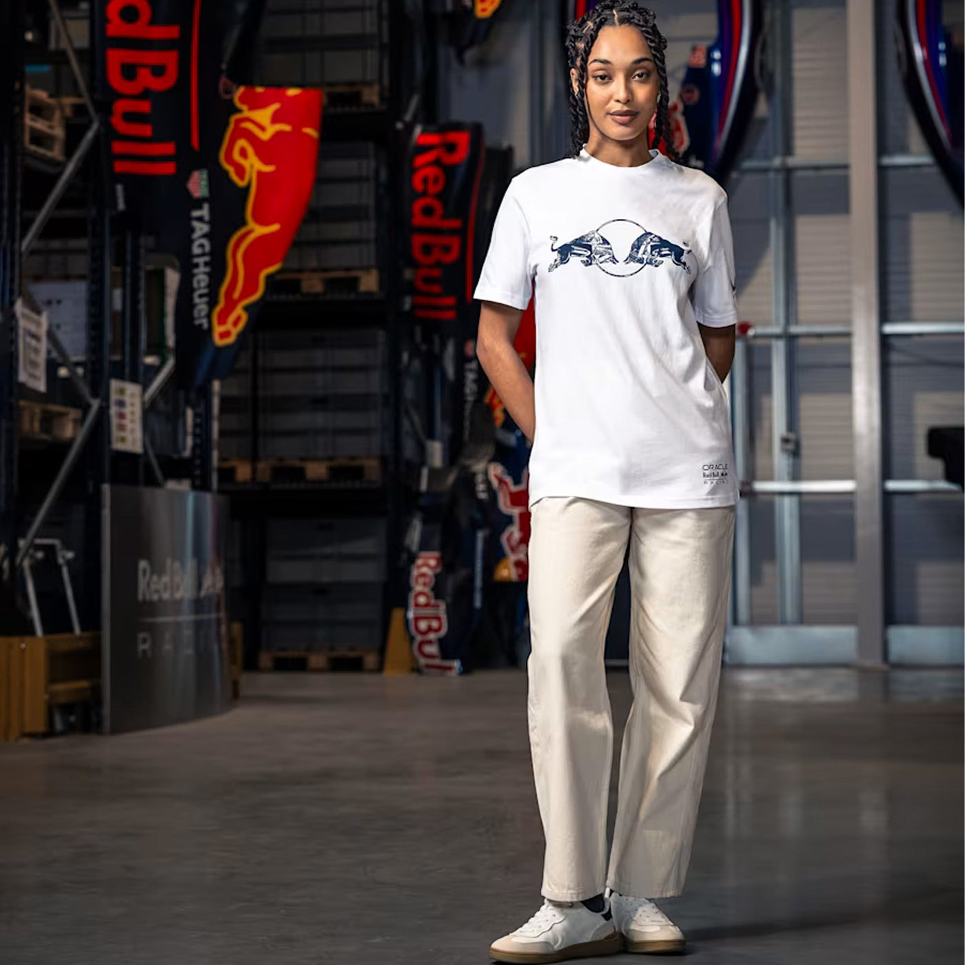 T-shirt Oracle Red Bull Racing Dynamic - Bianco