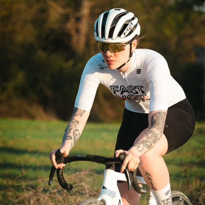 Body donna Sportful Fast Not Fun - Bianco