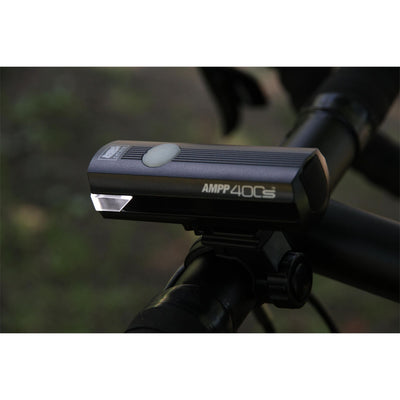 Cateye AMP 400S & Viz 100 Front & Rear Bike Light Set