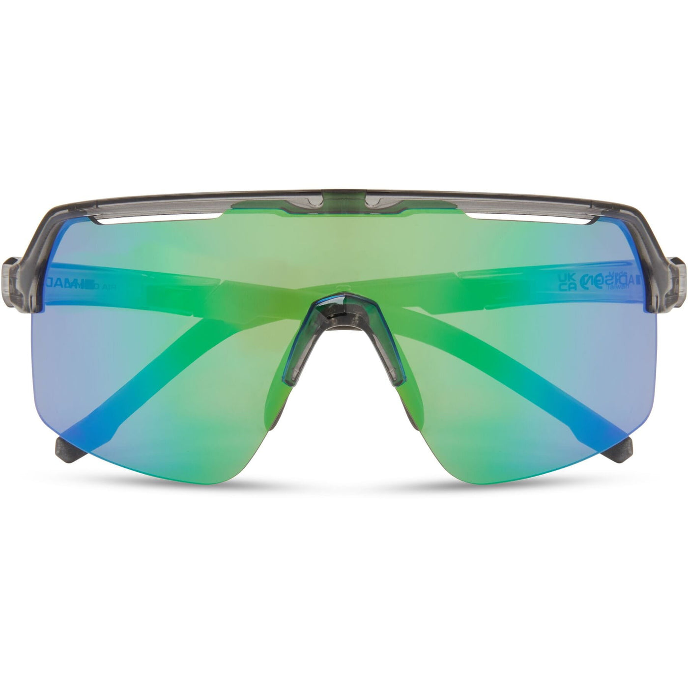 Crypto Air Crystal Smoke Sunglasses - Green Mirror Lens