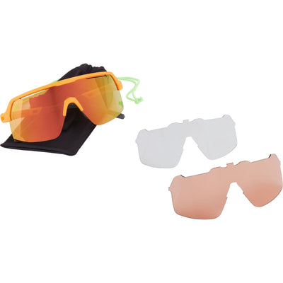 Crypto Air Ink Navy Sunglasses - 3 Lens Pack - Blue Mirror / Amber / Clear