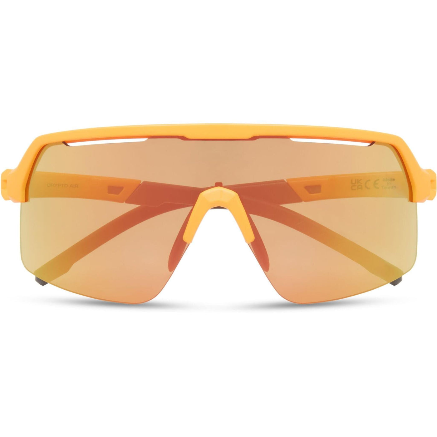 Crypto Air Mango Orange Sunglasses - 3 Lens Pack - Fire Mirror / Amber / Clear