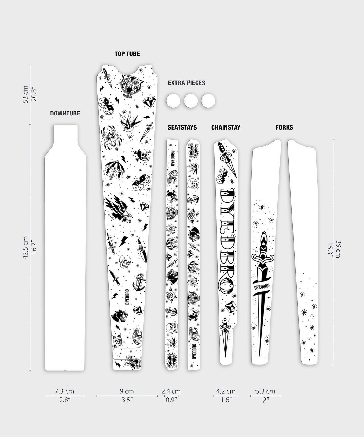 DyedBro Gravel Bike Protection Kit