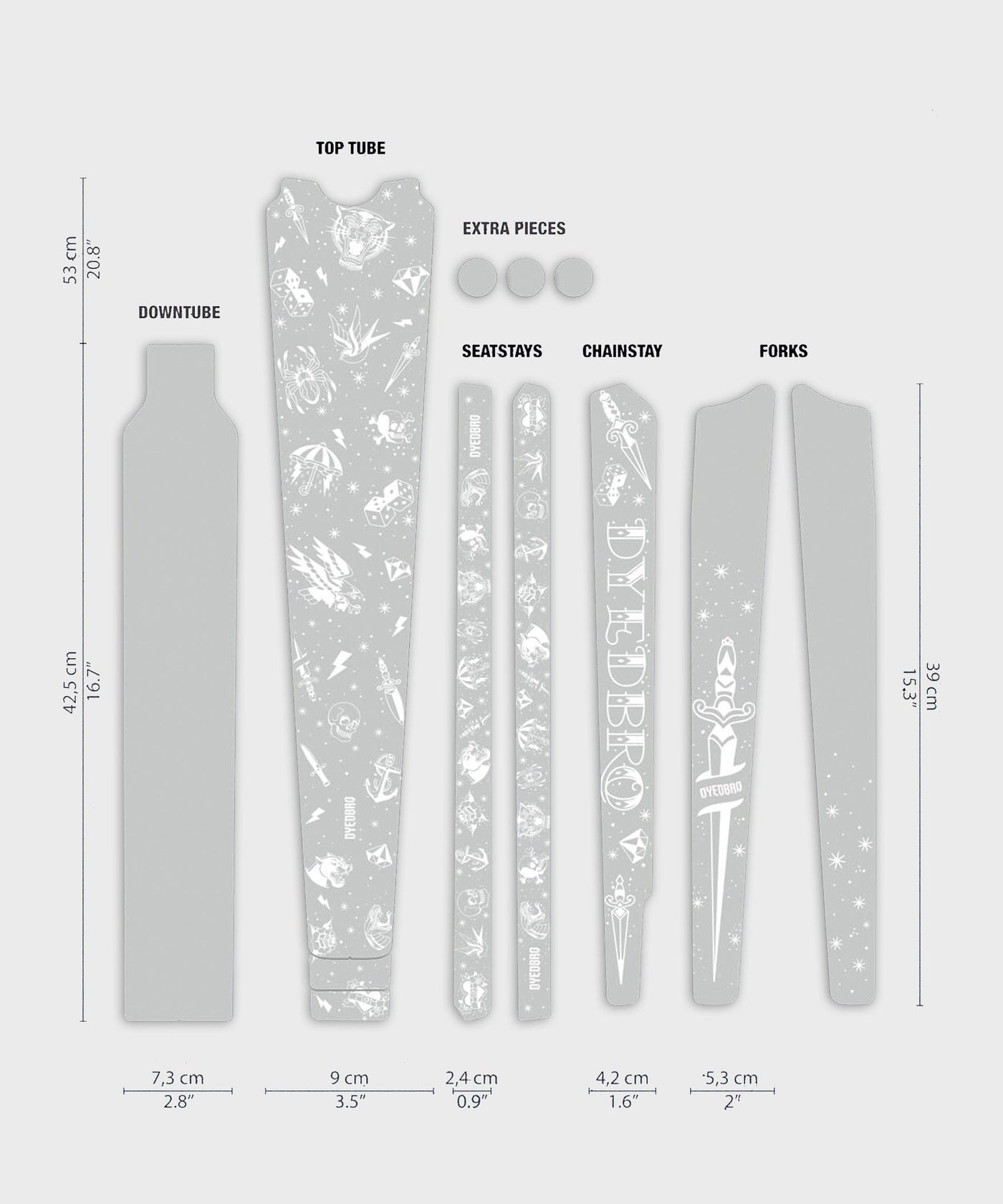 DyedBro Gravel Bike Protection Kit