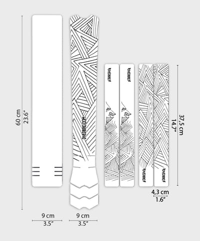 DyedBro MTB Frame Protection Kit