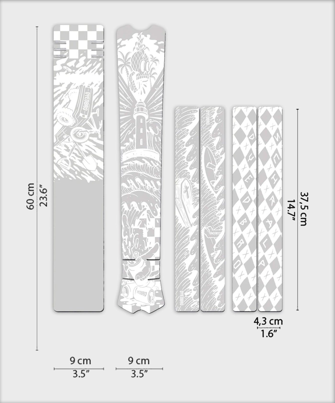 DyedBro MTB Frame Protection Kit