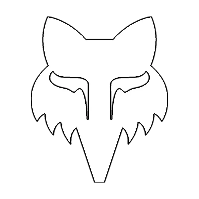 Fox Head 4" - Die Cut Vinyl