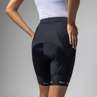 Pantaloncini donna Ale PR-E Strada 2.0 - Nero bianco