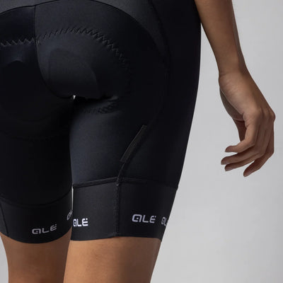 Pantaloncini donna Ale PR-E Strada 2.0 - Nero bianco