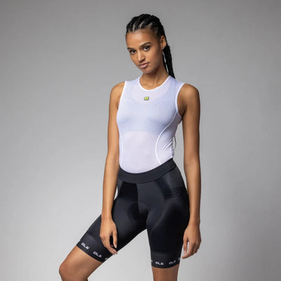 Pantaloncini donna Ale PR-E Strada 2.0 - Nero bianco