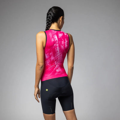 Body donna senza maniche Ale Pragma Mirror - Rosa