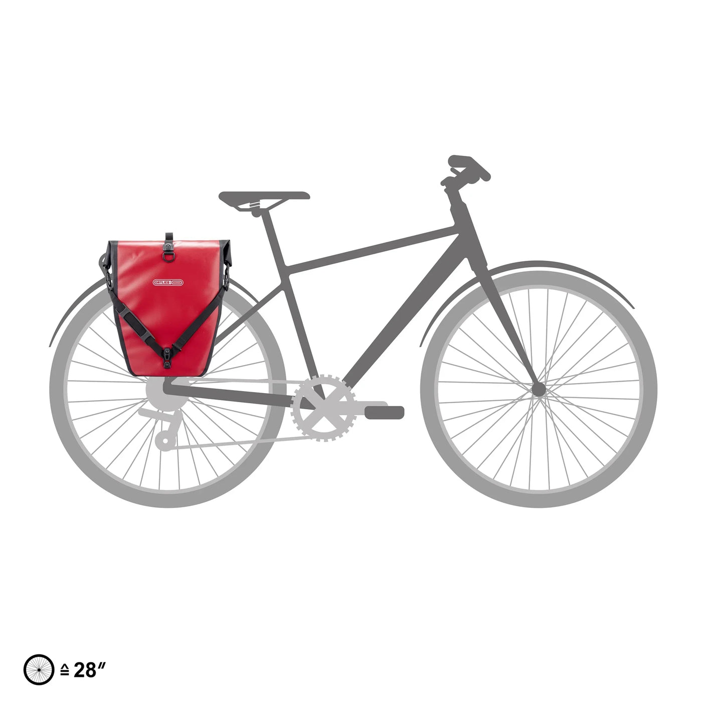 Coppia borse posteriori Ortlieb Back-Roller - Rosso
